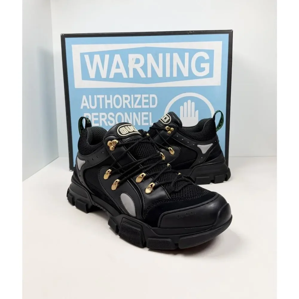Size 11.5US - Gucci Flashtrek Black Sneakers🖤 RETAIL $1.3K! - Picture 2 of 10